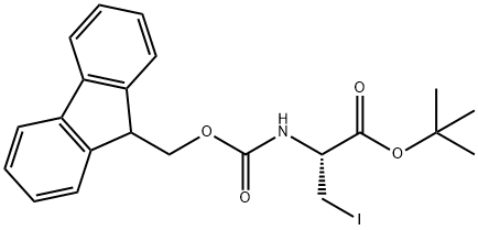 N-FMOC-3-IODO-L-ALANINE TERT-BUTYL ESTER Structural