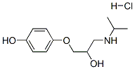 4-[2-hydroxy-3-[(1-methylethyl)amino]propoxy]phenol hydrochloride Structural