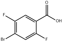 4-bromo-2,5-difluorobenzoic acid Structural