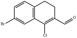 7-BROMO-1-CHLORO-3,4-DIHYDRO-NAPHTHALENE-2-CARBALDEHYDE Structural