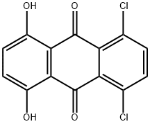 5,8-DICHLORO-1,4-DIHYDROXYANTHRAQUINONE Structural