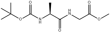 Glycine, N-[(1,1-dimethylethoxy)carbonyl]-L-alanyl-, methyl ester Structural