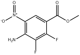 METHYL 4-AMINO-2,3-DIFLUORO-5-NITROBENZOATE Structural