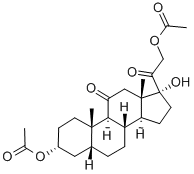 3alpha,17,21-trihydroxy-5beta-pregnane-11,20-dione 3,21-di(acetate) Structural