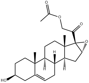 16,17-EPOXY-21-ACETOXYPREGNENOLONE Structural