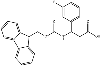 3-N-FMOC-3-(3-FLUOROPHENYL)PROPIONIC ACID Structural