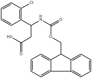 FMOC-DL-3-(2-CHLOROPHENYL)-3-AMINO-PROPIONIC ACID Structural