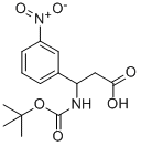 3-N-BOC-3-(3-NITROPHENYL)PROPIONIC ACID Structural