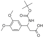 3-TERT-BUTOXYCARBONYLAMINO-3-(3,4-DIMETHOXY-PHENYL)-PROPIONIC ACID Structural