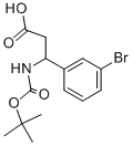 3-(3-BROMO-PHENYL)-3-TERT-BUTOXYCARBONYLAMINO-PROPIONIC ACID Structural