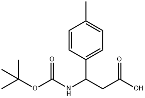 3-N-BOC-3-(4-METHYLPHENYL)PROPIONIC ACID Structural