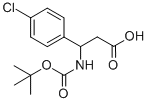 3-N-Boc-Amino-3-(4-chlorophenyl)propionic acid Structural