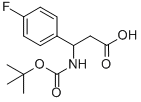 3-[(TERT-BUTOXYCARBONYL)AMINO]-3-(4-FLUOROPHENYL)PROPANOIC ACID