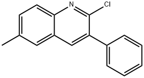 2-CHLORO-6-METHYL-3-PHENYLQUINOLINE Structural