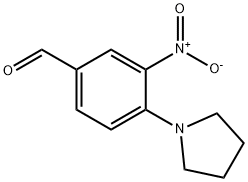 3-Nitro-4-(1-pyrrolidino)benzaldehyde Structural