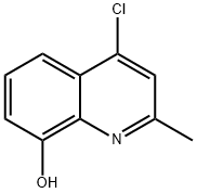 4-CHLORO-2-METHYLQUINOLIN-8-OL Structural