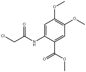 METHYL 2-[(2-CHLOROACETYL)AMINO]-4,5-DIMETHOXYBENZOATE Structural