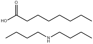 octanoic acid, compound with dibutylamine (1:1) Structural