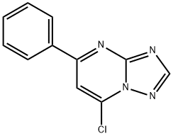 7-chloro-5-phenyl[1,2,4]triazolo[1,5-a]pyrimidine Structural