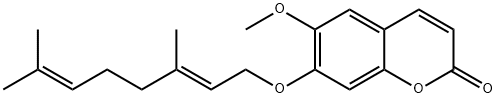 7-Geranyloxy-6-methoxycoumarin Structural