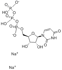 Uridine-13C9-15N2 5'-(tetrahydrogen triphosphate) sodium salt Structural