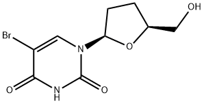 5-bromo-2',3'-dideoxyuridine Structural