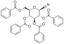 2,3,4,6-Tetra-O-benzoyl-b-D-glucopyranosylcyanide Structural