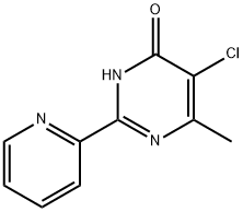 5-CHLORO-6-METHYL-2-(2-PYRIDYL)PYRIMIDIN-4-OL Structural