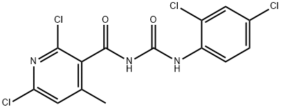 N-[(2,6-DICHLORO-4-METHYL-3-PYRIDYL)CARBONYL]-N'-(2,4-DICHLOROPHENYL)UREA Structural