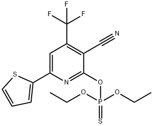 2-[(DIETHOXYPHOSPHOROTHIOYL)OXY]-6-(2-THIENYL)-4-(TRIFLUOROMETHYL)NICOTINONITRILE