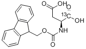 L-Aspartic  acid-1-13C,  N-Fmoc  derivative,  N-(9-Fluorenylmethoxycarbonyl)-L-aspartic  acid-1-13C