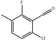 6-Chloro-2-fluoro-3-methylbenzaldehyde Structural