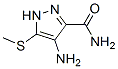 Pyrazole-3-carboxamide,  4-amino-5-methylthio-  (8CI) Structural
