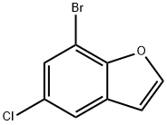 7-BROMO-5-CHLOROBENZOFURAN Structural