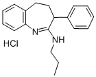 4,5-Dihydro-3-phenyl-2-(propylamino)-3H-1-benzazepine monohydrochlorid e