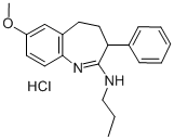 3H-1-Benzazepine, 4,5-dihydro-7-methoxy-3-phenyl-2-(propylamino)-, mon ohydrochloride