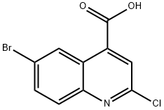 6-BROMO-2-CHLOROQUINOLINE-4-CARBOXYLIC ACID, 97 Structural