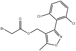 [3-(2,6-DICHLOROPHENYL)-5-METHYLISOXAZOL-4-YL]METHYL 2-BROMOACETATE Structural