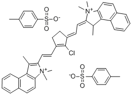 2-[2-[2-Chloro-3-[2-(1,3-d]-hydro-1,1,3-trimethyl-2H-benzo[e]-indole-2-ylidene)-ethylidene]-1-cyclopentene-1-yl]-ethenyl Structural