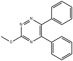 5,6-Diphenyl-3-(methylthio)-as-triazine Structural