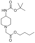 BUTYL 4-TERT-BUTOXYCARBONYLAMINO-1-PIPERIDINEACETATE