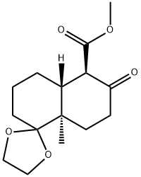 SPIRO[1,3-DIOXOLANE-2,1'(2'H)-NAPHTHALENE]-5'-CARBOXYLIC ACID, 3',4',6',7',8',8'A-HEXAHYDRO-8'A-METHYL-6'-OXO-, METHYL ESTER (9CI) (4'AR, 5'R, 8'AR)