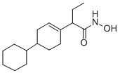 Butyrohydroxamic acid, 2-(4-cyclohexyl-1-cyclohexen-1-yl)- Structural