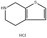 4,5,6,7-TETRAHYDROTHIENO[2,3-C]PYRIDINE HYDROCHLORIDE Structural