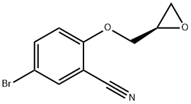 (R)-4-BROMO-2-(OXIRAN-2-YLMETHOXY)BENZONITRILE Structural