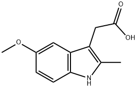 5-METHOXY-2-METHYL-3-INDOLEACETIC ACID Structural