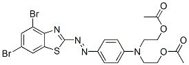 2-[4-[N,N-Bis(2-acetoxyethyl)amino]phenylazo]-4,6-dibromobenzothiazole