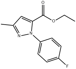 1-(4-FLUOROPHENYL)-3-METHYL-1H-PYRAZOLE-5-CARBOXYLIC ACID ETHYL ESTER Structural