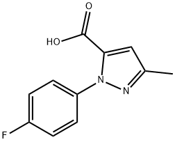 1-(4-FLUOROPHENYL)-3-METHYL-1H-PYRAZOLE-5-CARBOXYLIC ACID Structural