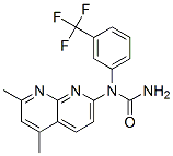 Urea, N-(5,7-dimethyl-1,8-naphthyridin-2-yl)-N-[3-(trifluoromethyl)phenyl]- (9CI) Structural
